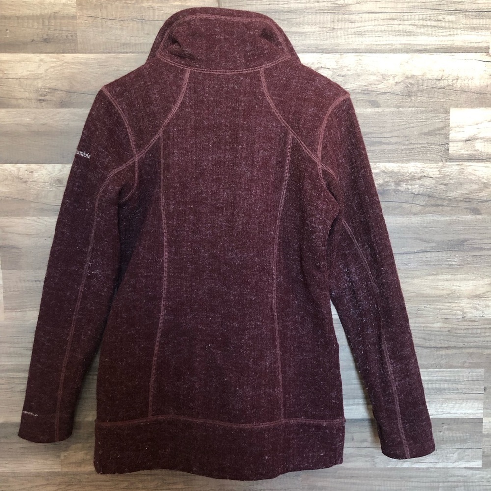 Columbia Fleece Lined Cozy Zip Up Sweater Jacket Small - Picture 8 of 9